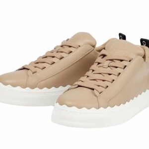 Chloe Tan and White Sneakers